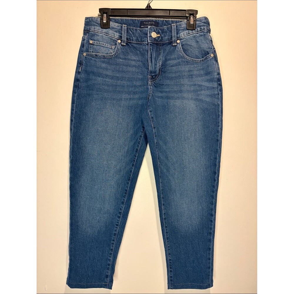 Talbots Simply Flattering Collection Dark Wash Ankle Jeans Minimalist Crop SZ 4P